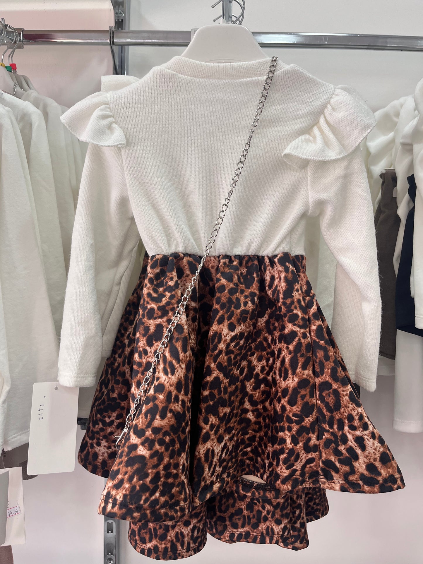 COMPLETO UNICO LEOPARD CON BORSETTA