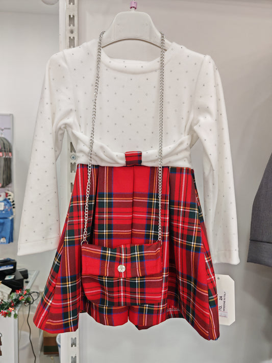 COMPLETO SCOTTISH STRASS CON BORSETTA