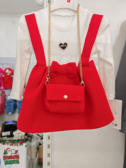 COMPLETO SPILLETTA MILU' + BORSA