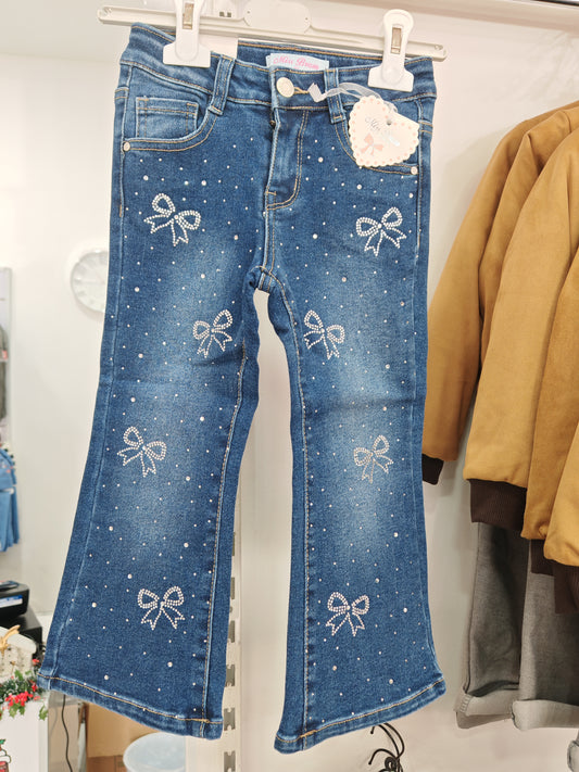 JEANS MISS FLAKES STRASS