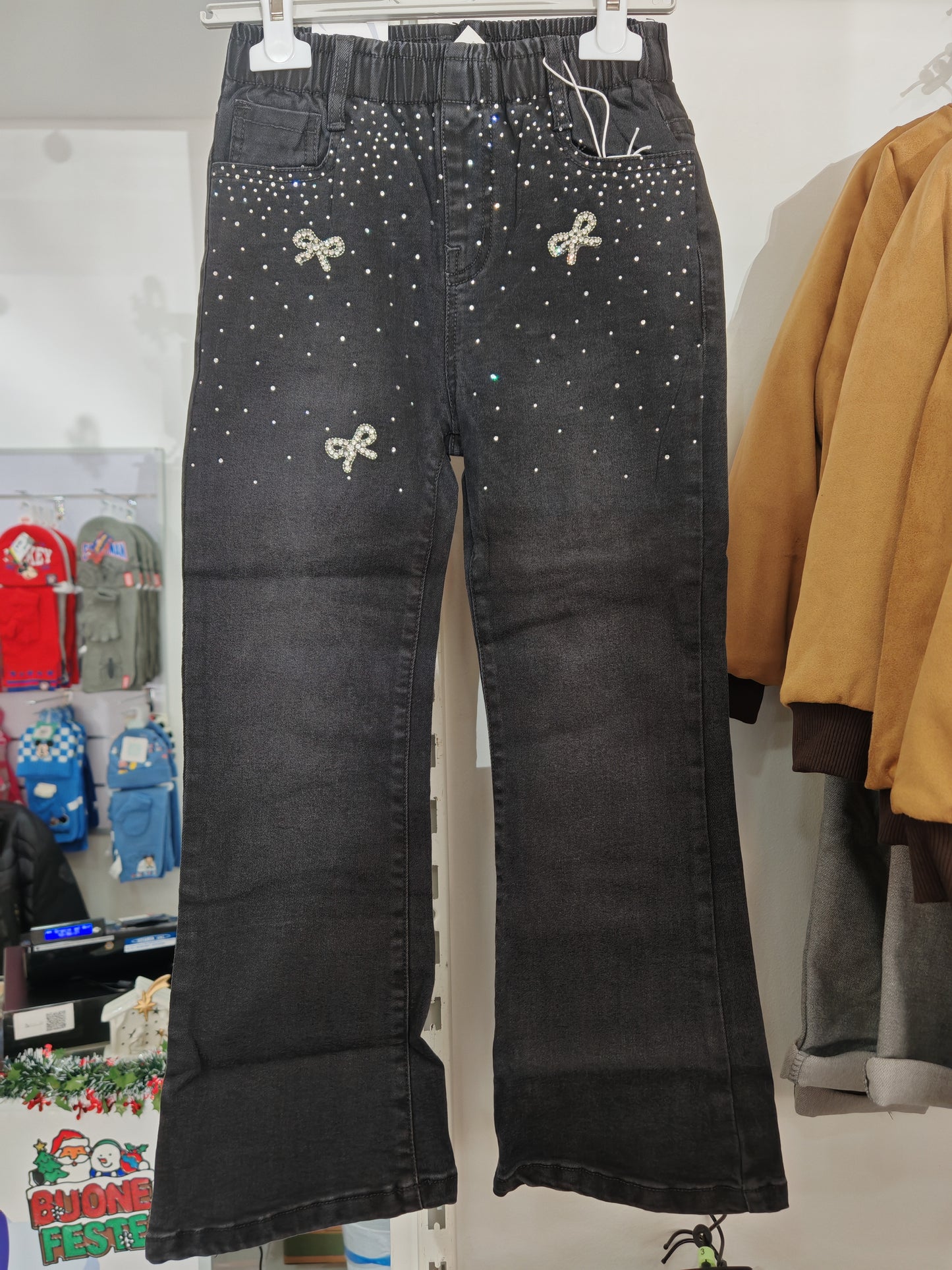 JEANS MISS BLACK STRASS