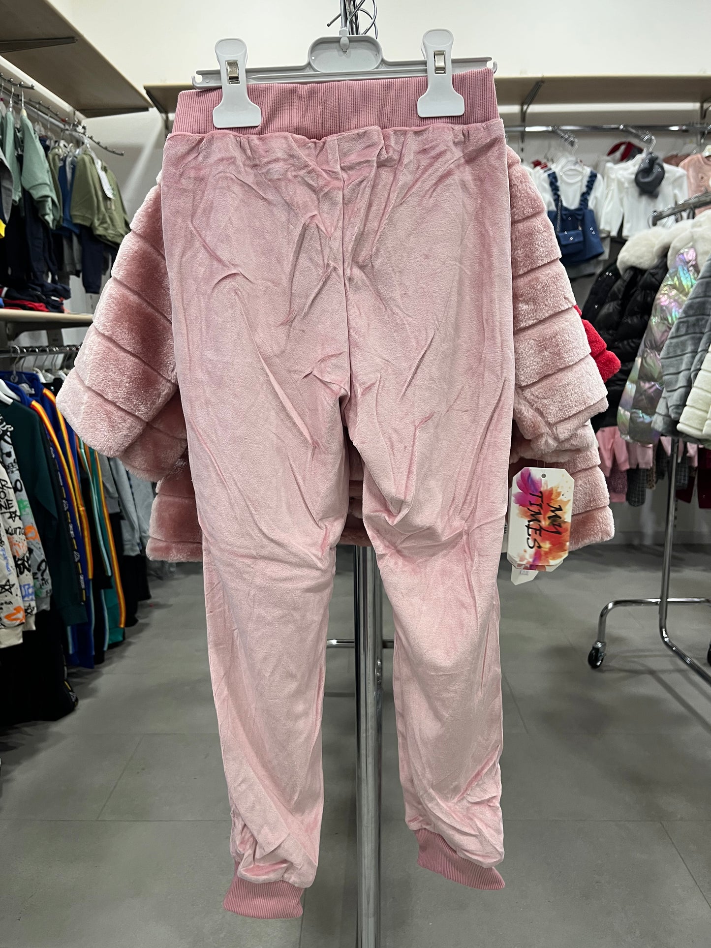 COMPLETO LOVE PINK STRAWS  ROSA  3 PEZZI