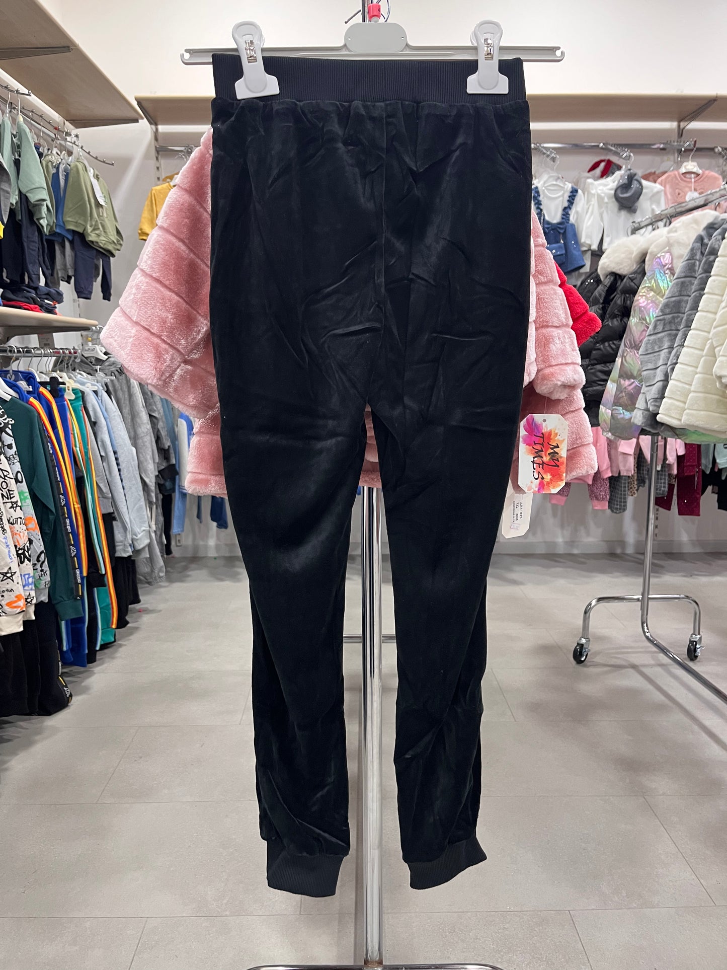 COMPLETO LOVE PINK STRAWS  NERO 3 PEZZI