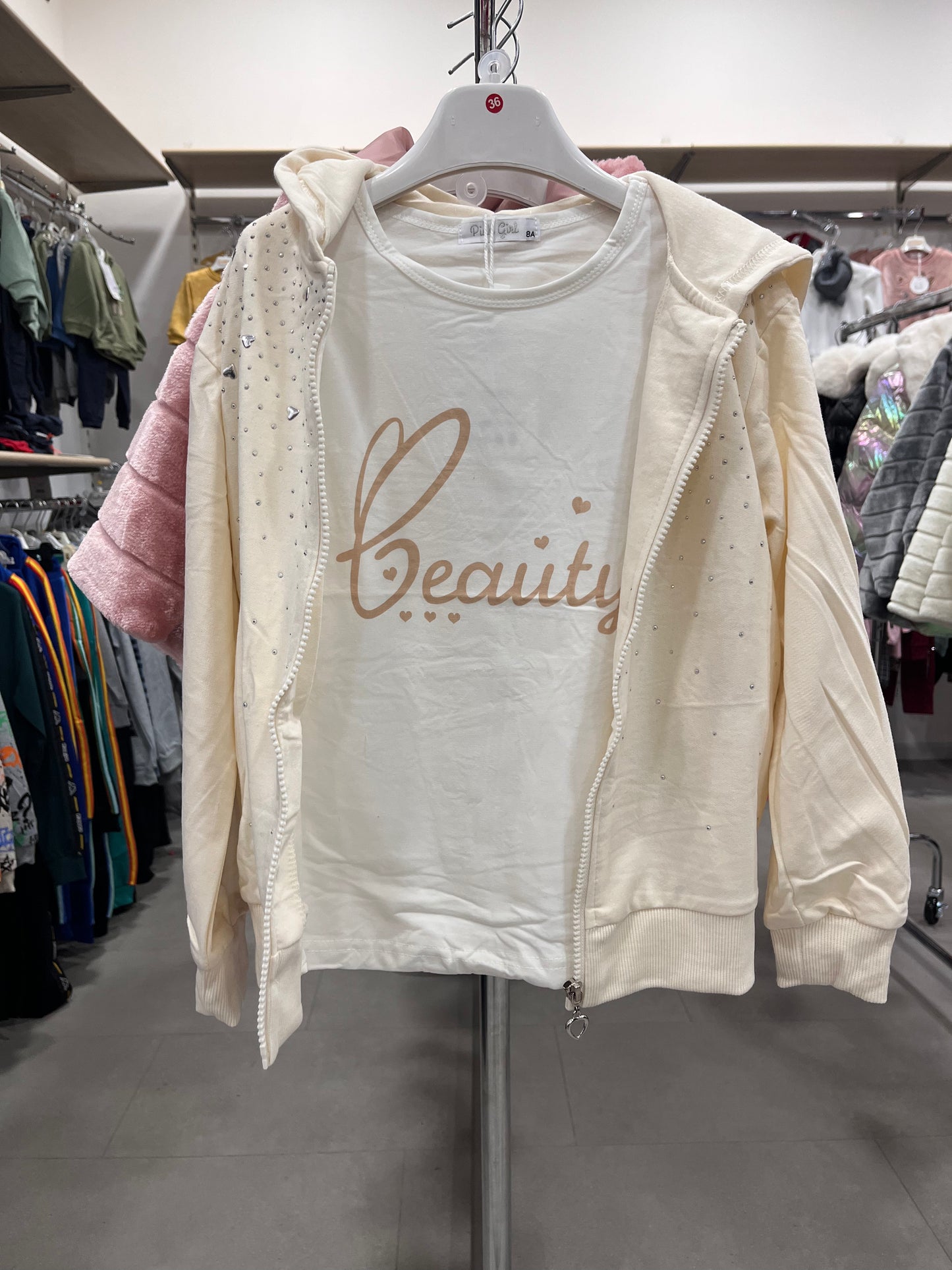 COMPLETO BEAUTY CUORICINI 3 PEZZI