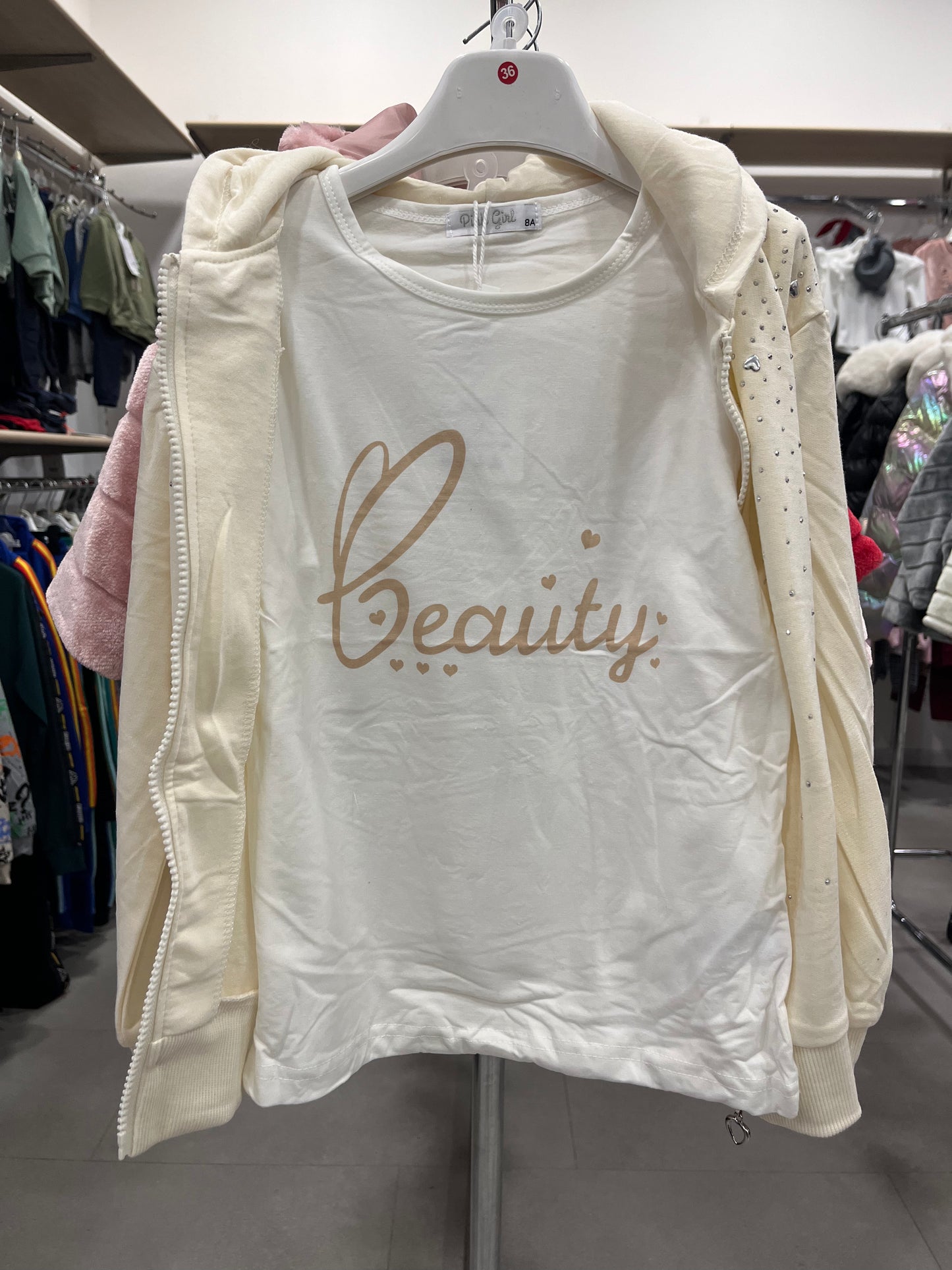 COMPLETO BEAUTY CUORICINI 3 PEZZI