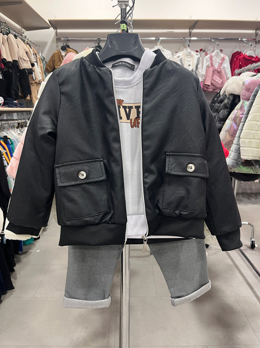 COMPLETO NEVER GIVE UP IN PELLE