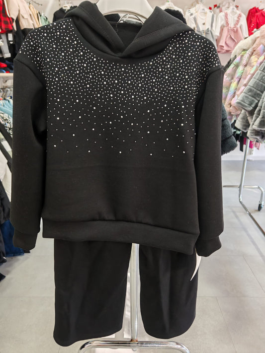 COMPLETO PIOGGIA DI STRASS